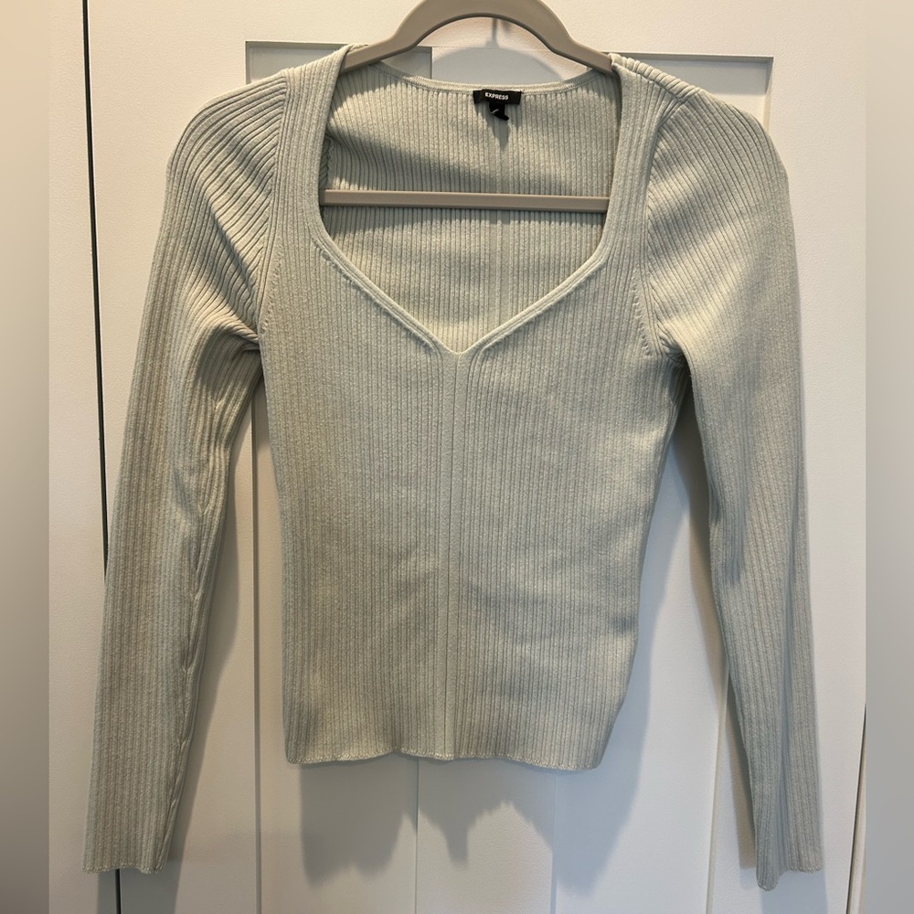 Express Ribbed Knit Sweater
